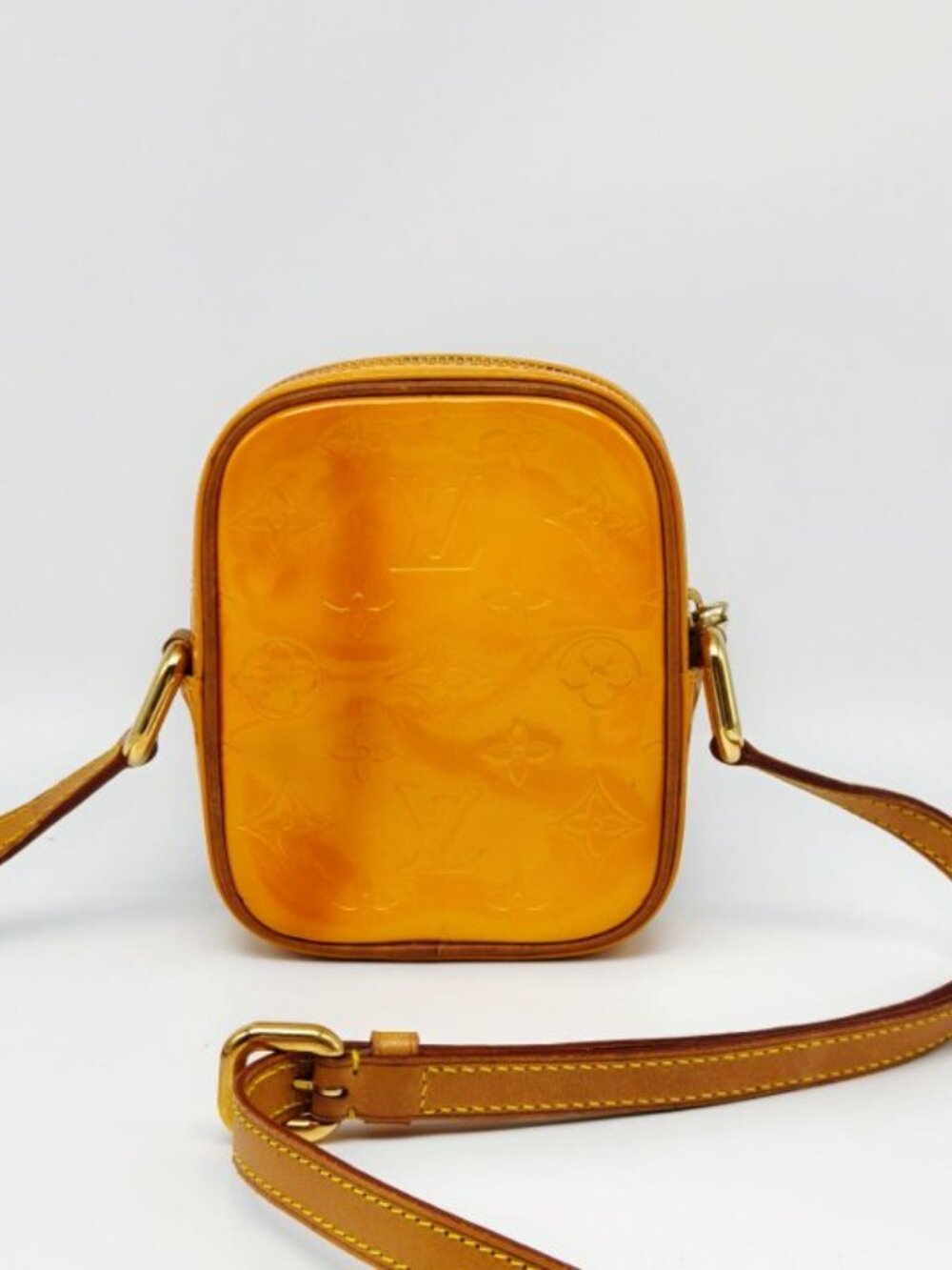 Louis Vuitton Christie PM Monogram Vernis Yellow Patent Leather Crossbody Bag - Picture 9 of 14